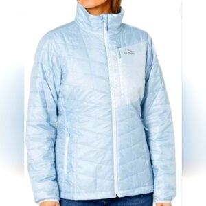 L.L.BEAN Women's Primaloft Packaway Blue Quilted Full Zip Jacket! XXL